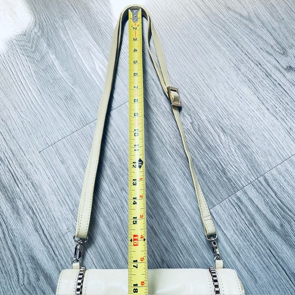 GIUDI LEATHER YELLOW CROSSBODY VINTAGE SHOULDER WOMEN BAG - Picture 16 of 16